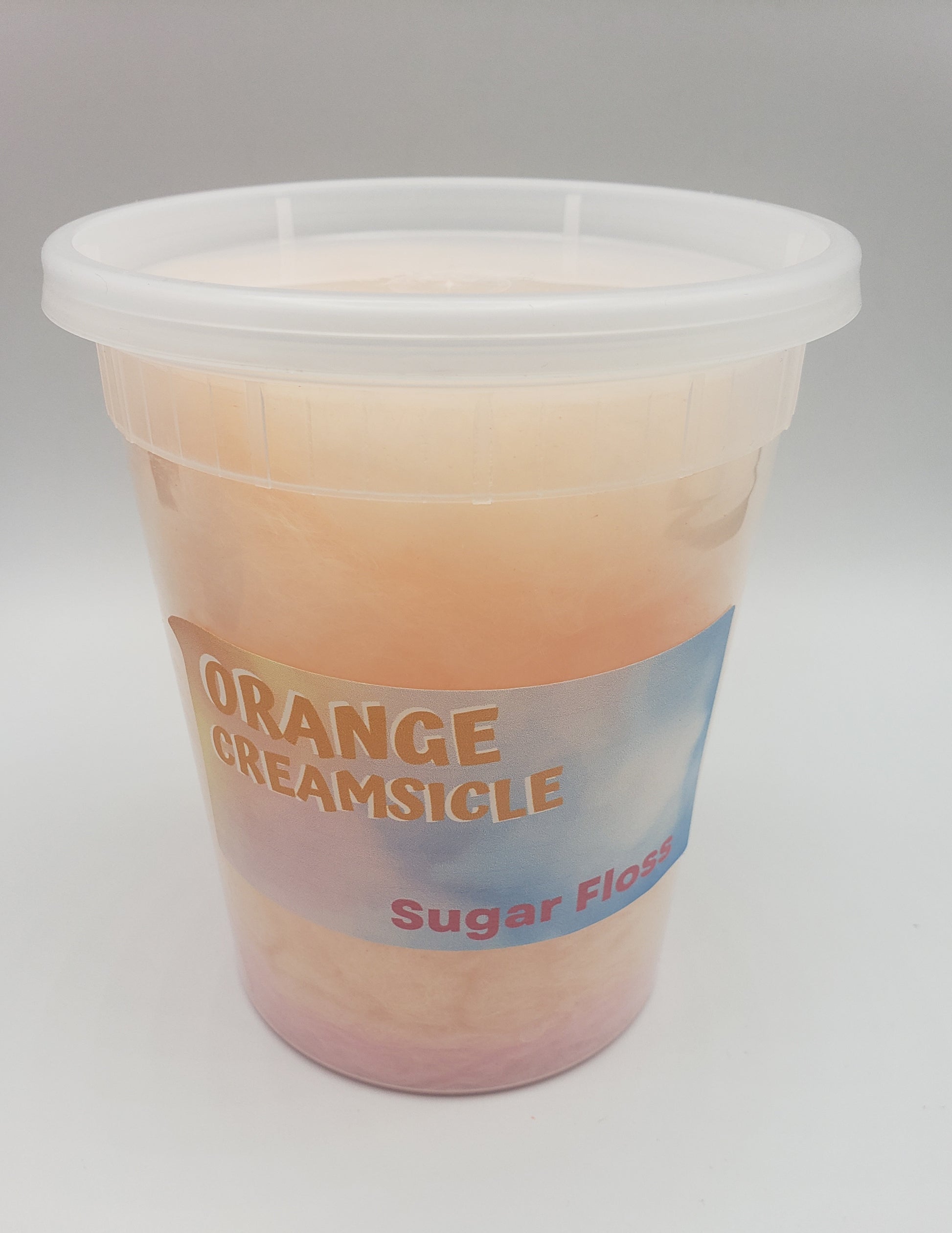 Orange creamsicle cotton candy